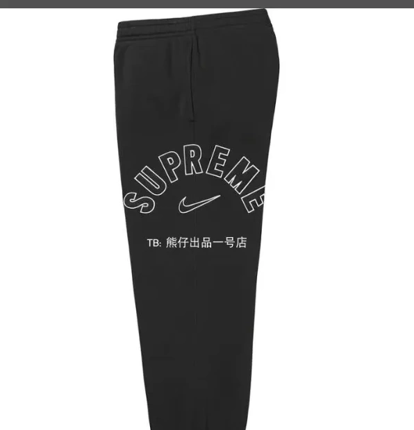 embroidered with black co gray S XL pants plush Sweatpants logo M Arc L sports 0804